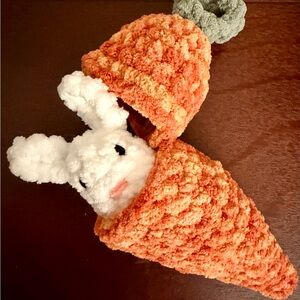 Plush Carrot Bunny Toy